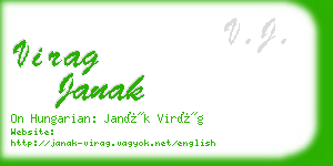 virag janak business card